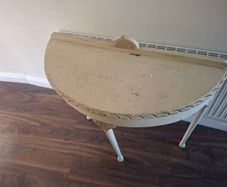 half moon table