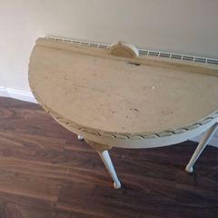 half moon table