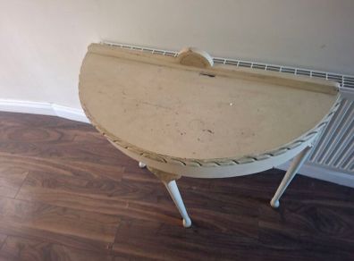 half moon table