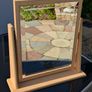 Large Bevelled Dressing Table Swing Mirror - 50 x 48cm Image 3