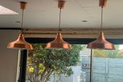 Copper pendant lights