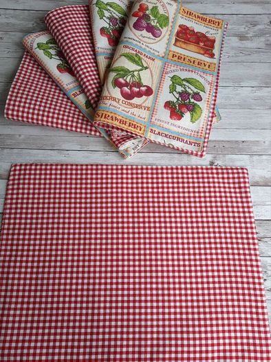 Handmade Placemats." Summer fruits, Farmers Market, Mediterranean Herbs"