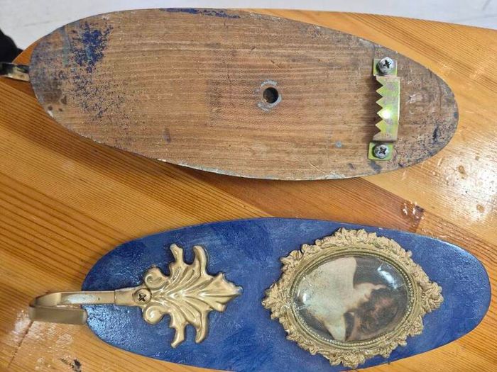 Pair of Vintage Handmade wall hanging hooks