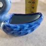 Vintage Portugal Blue Swan Planter Portuguese Pottery Hand Painted Numbered Image 4
