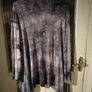 Ladies New Jersey,waterfall grey and white tie-dye open-front long-sleeve cardigan. Image 2