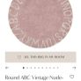 New RUGS.IE  Round ABC Vintage Nude-Natural 150 x150 CM Image 6