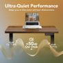 80 cm Electric Standing Desk Adjustable Height 4 Memory Settings Sit Stand Up for Home Office Computer Workstation Black Walnut Image 8