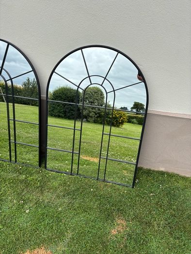 Pair of M&S medium arch wall mirrors