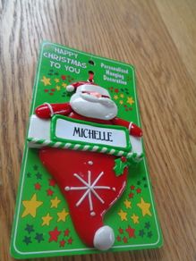 Personalised Hanging Christmas Decoration for Sale