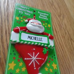 Personalised Hanging Christmas Decoration for Sale