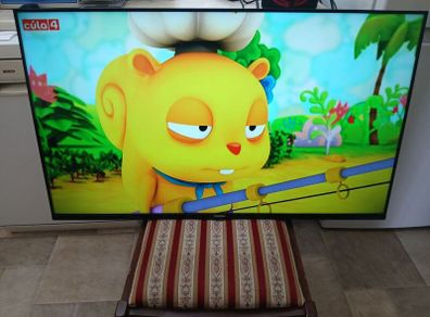 New Telefunken 43 inch Smart hdmi 4k borderless tv with wall mount.
