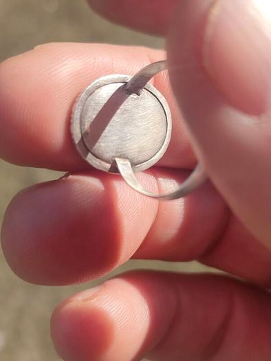 Mid Century Large Oval Cabochon Agate Sterling Silver Ring