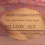 Antique Vintage Irish Embroidery Pillowcases Image 3