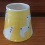 Fabulous Set of Hand-Thrown and Hand-Decorated Art Pottery by Irish Ceramicist Etaoin O Reilly, Two Mugs and a Matching Rare Discontinued Teapot in the Sunshine Yellow Geo Collection Inspired by the Memphis Design Movement Image 10