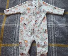 3-6m, Next Soft Fip Up Fleece Fairy Sleepsuit
