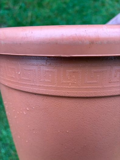 Plastic terracotta flower pot