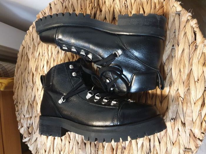 Allsaints Leather Ankle Boots Size Uk 6 ( Eu 39)