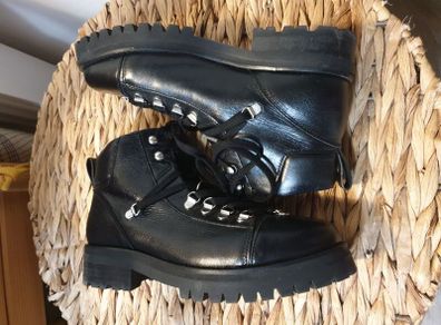 Allsaints Leather Ankle Boots Size Uk 6 ( Eu 39)