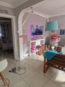 standing chrome lamp