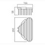 Shower basket corner. Vado Large size. See photos for dimensions Image 6