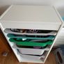 IKEA Trofast storage unit with 6 boxes - white Image 3