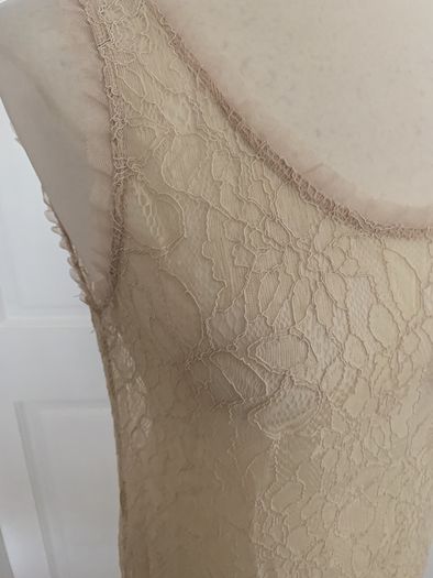 Vintage lace slip dress Sisley brand size 10-12