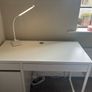 White Ikea Desk Image 2