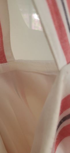 KARL LAGERFIELD Paris striped nautrical belted midi with gold tone button Sz 8 US (Fit 12UK) - Rrp 335 (New)