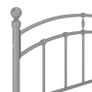 Bed Frame Grey Metal 120x200 cm Image 3