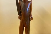 Vintage Ethnic African tribal warrior figure.