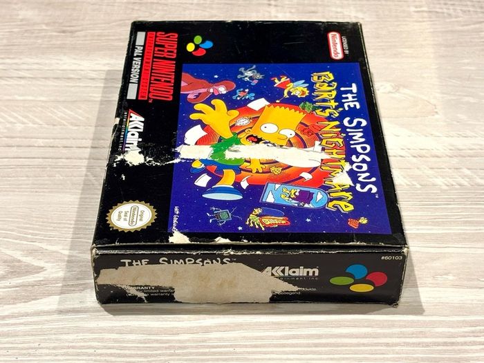 The Simpsons Barts Nightmare for SNES - Boxed
