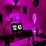 Signs for Bedroom, LED Lightning Neon Sign, Lightning Bolt Wall Decorative Neon Sign, Battery or USB Operated Light Up Neon Sign, Lightning Bolt Neon Lights for Bedroom Image 6