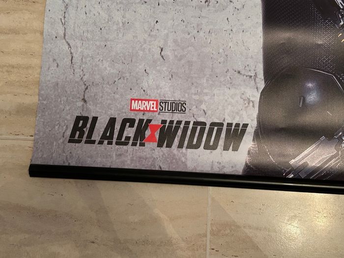 Black widow cinema movie poster 8ft x 5ft