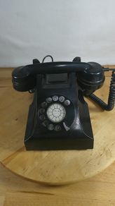Vintage GPO 300 Series Black Bakelite Rotary Telephone - Restored Original - 1940s/50s Prop/Collectable
