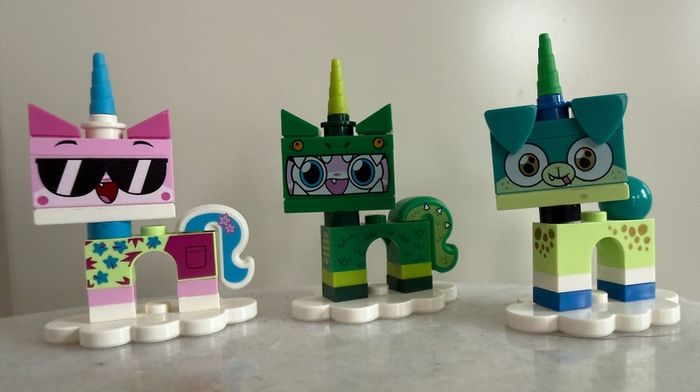 Lego Unikitty! Series 1 Shades Unikitty, Dinosaur Unikitty, Alien Puppycorn