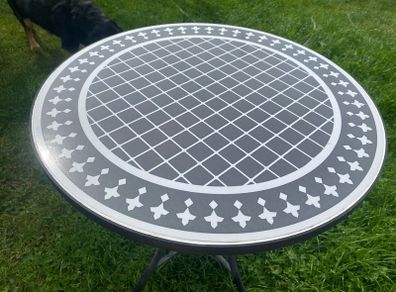 garden table and 2 chairs