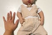 Reborn doll 100 % Full Body Silicone Reborn Baby Doll 20.8 Inch Sleeping Realistic Newborn Toy for Children