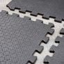 Gym Foam Mat; 24 Pieces; 30.5 x 30.5cm; Black; Non-Slip Interlocking Puzzle Floor Tiles for Home, Exercising, Garage (FREE POSTAGE) Image 3