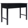 Writing Desk Black 110x45x76 cm Wood Image 5