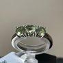 Sterling silver ring 925 with Peridot Image 3