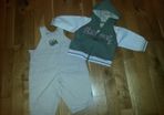 Boy's hoodie & dungarees 3-6