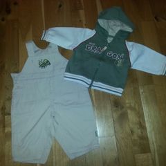 Boy's hoodie & dungarees 3-6