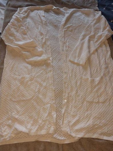 White Long Cardigan