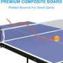 Midsize Folding Ping Pong Table Game Set, Portable Indoor Outdoor Table Tennis Table with 2 Paddles, 3 Balls and Net Image 3