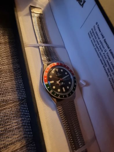 Watch Rare limited Edition Timex Q Gmt style Quartz Watch