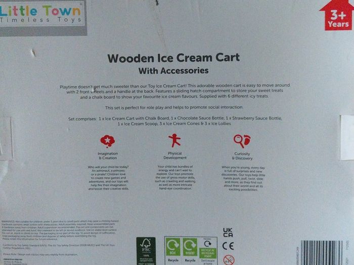 Wooden Ice Cream Cart