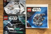 Lego Star Wars: Millenium Falcon, TIE Interceptor &amp; AT-ST Polybag Bundle