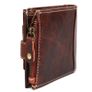 Unisex Genuine Leather Wallet RFID Blocking Trifold Wallet with Zipper & Coin Pocket Image 10