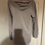 Missguided long line grey zipped cotton hoodie jumper size M UK14 EU42 Postage included Image 6