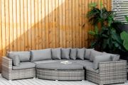 LIMITED DEAL 6 PCs Outdoor Rattan Wicker Sofa Set